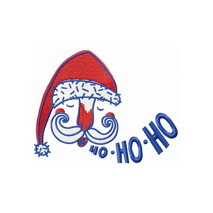 Santa's face embroidery design - Embroidery Design