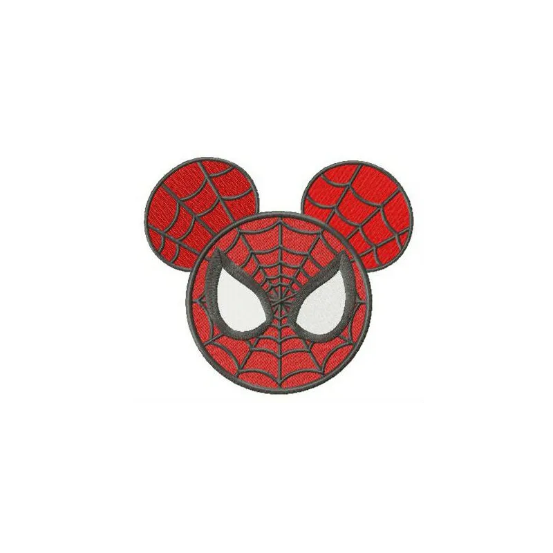 Spider Mickey embroidery design featuring a playful spider motif, ideal for stitching on children's apparel and accessories.