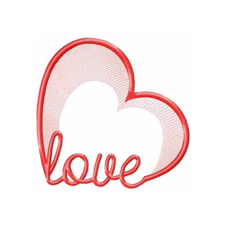 Love in my heart embroidery design - Embroidery Design