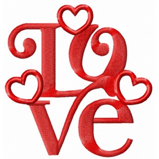 Love decoration 3 embroidery design - Embroidery Design