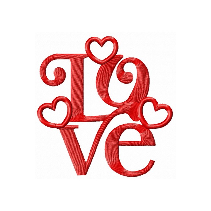 Love decoration 3 embroidery design - Embroidery Design