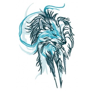 Wolf spirit embroidery design - Embroidery Design