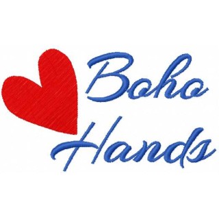 Love boho hands embroidery design - Embroidery Design