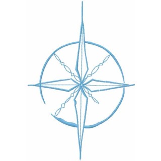 Wind rose embroidery design - Embroidery Design