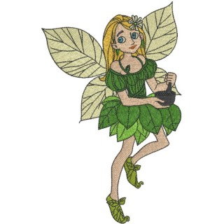 Hardworking fairy embroidery design - Embroidery Design