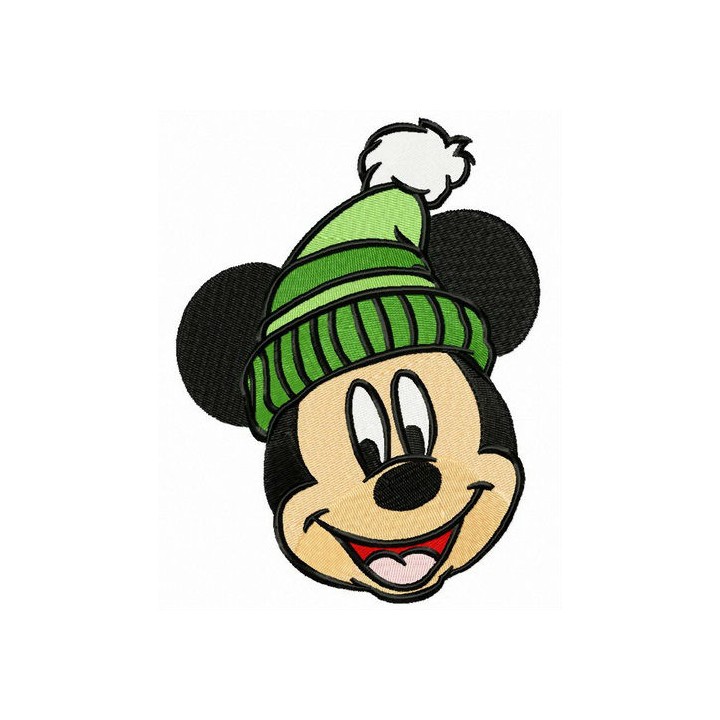 Mickey's knitted hat embroidery design - Embroidery Design