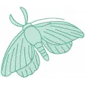 Night butterfly embroidery design showcasing intricate stitching patterns for your creative projects.