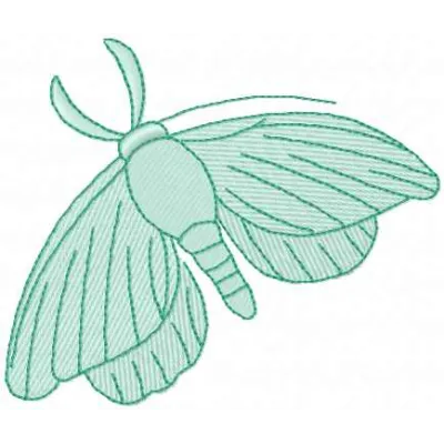 Night butterfly embroidery design showcasing intricate stitching patterns for your creative projects.