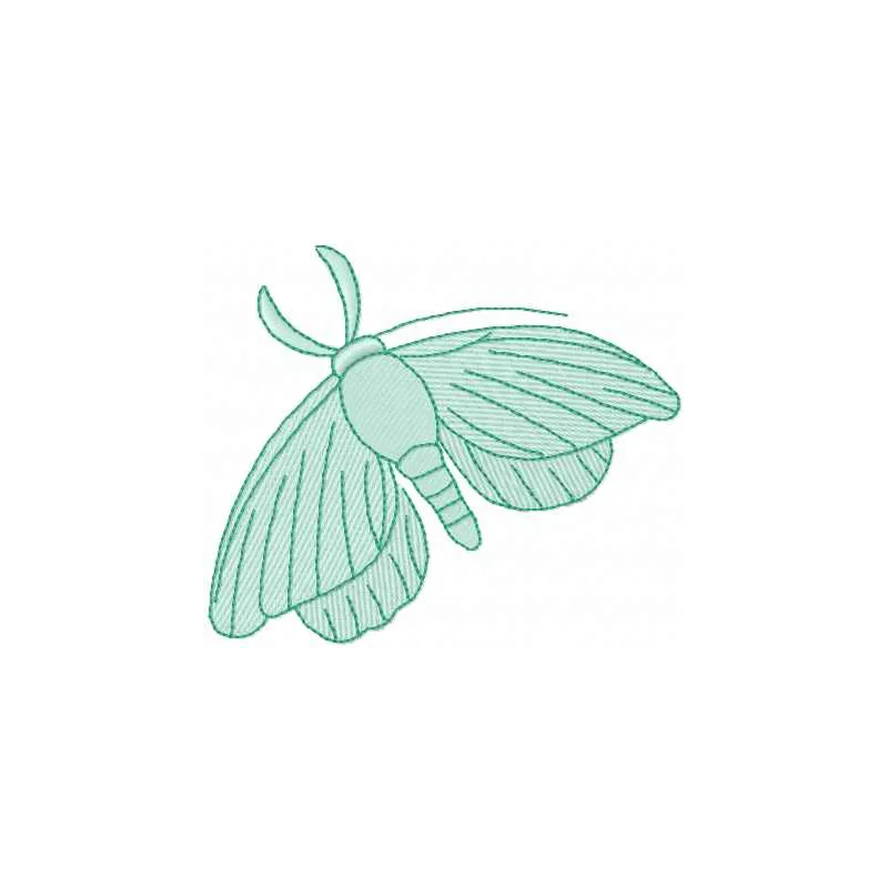 Night butterfly embroidery design showcasing intricate stitching patterns for your creative projects.