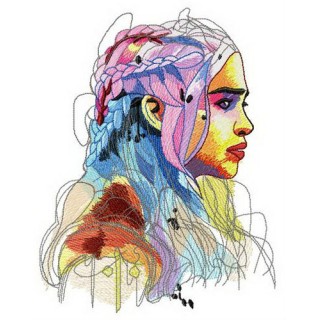 Daenerys Targaryen embroidery design - Embroidery Design