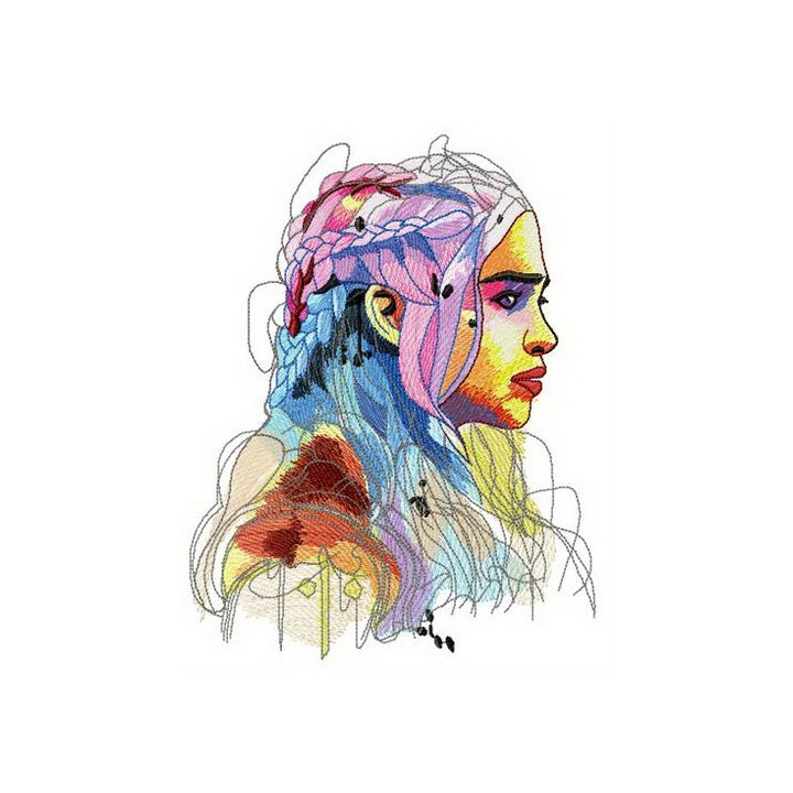 Daenerys Targaryen embroidery design - Embroidery Design