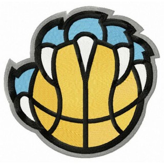Memphis Grizzlies alternative logo 2018/19 embroidery design - Embroidery Design