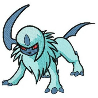 Pokemon Absol embroidery design - Embroidery Design