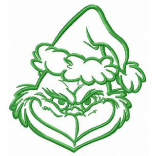 Prankster Grinch embroidery design - Embroidery Design