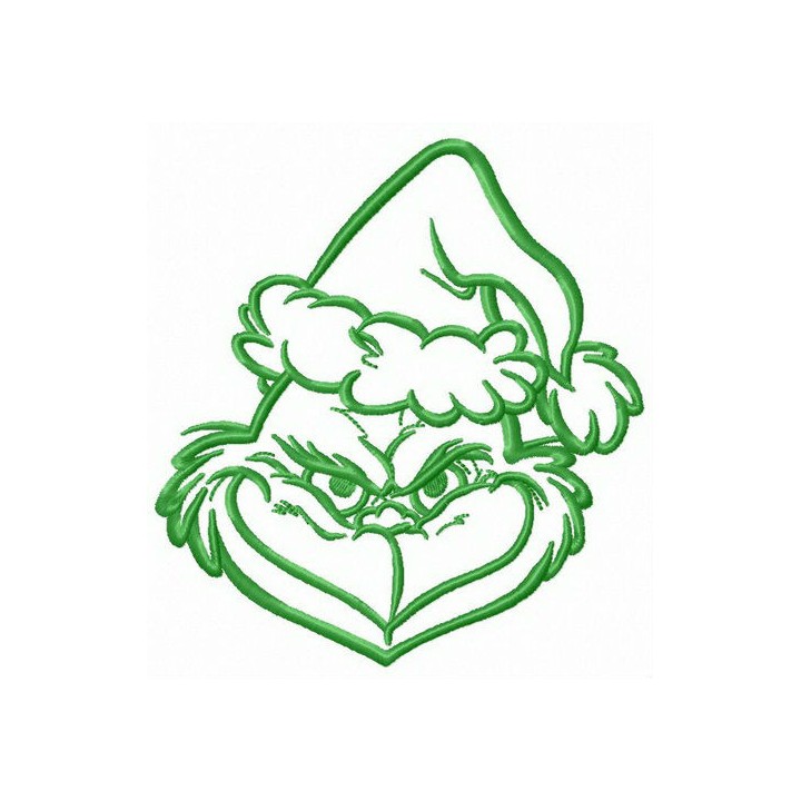 Prankster Grinch embroidery design - Embroidery Design
