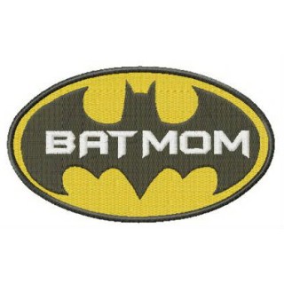 BatMom embroidery design - Embroidery Design