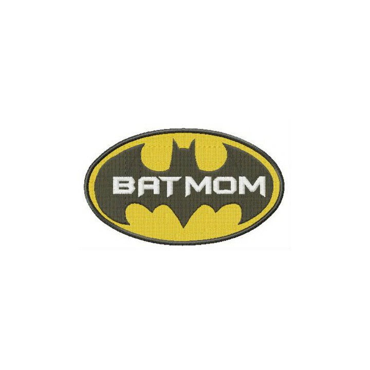 BatMom embroidery design - Embroidery Design