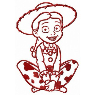 Jessie takes a rest embroidery design - Embroidery Design