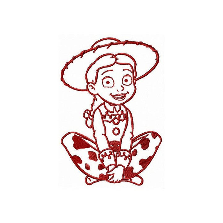 Jessie takes a rest embroidery design - Embroidery Design