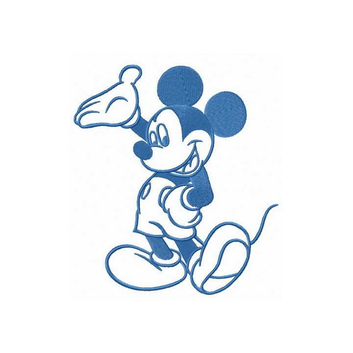 Hello my friends Mickey embroidery design - Embroidery Design