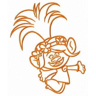 Poppy having fun embroidery design - Embroidery Design