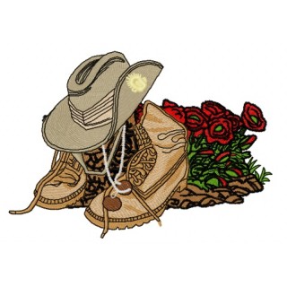 USA army style embroidery design - Embroidery Design