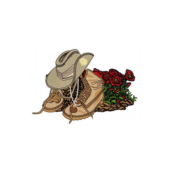 USA army style embroidery design - Embroidery Design