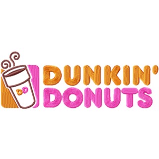 Dunkin Donuts logo embroidery design - Embroidery Design