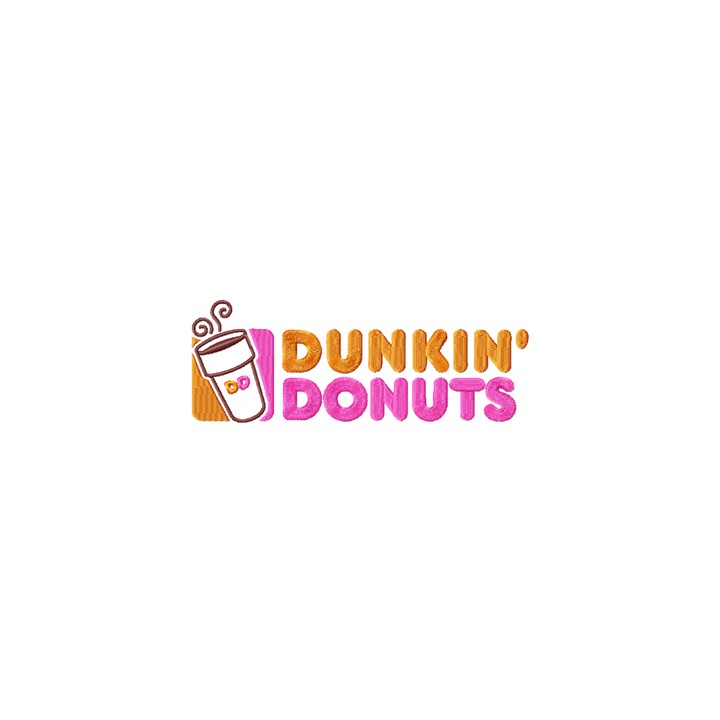 Dunkin Donuts logo embroidery design - Embroidery Design