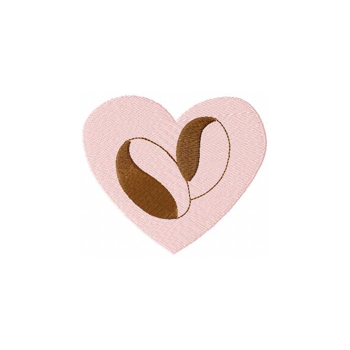 Love coffee embroidery design - Embroidery Design