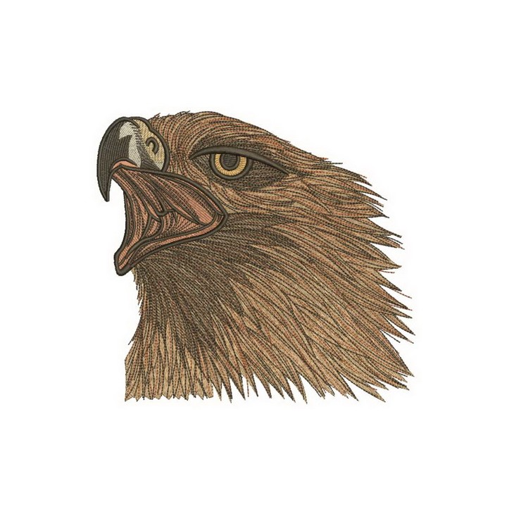 Wild eagle embroidery design - Embroidery Design