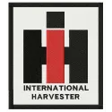 Preview of the International Harvester logo embroidery design, ideal for stitching on apparel and accessories.