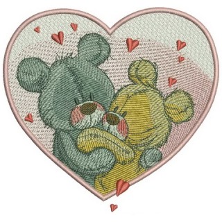 Bear's dance embroidery design - Embroidery Design