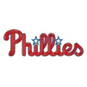 Philadelphia Phillies alternative logo embroidery design, showcasing a creative pattern for baseball apparel and accessories.