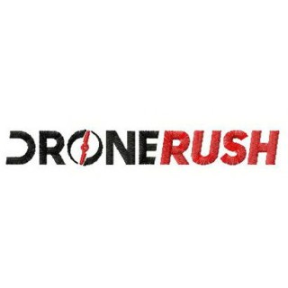 DroneRush alternative logo embroidery design - Embroidery Design