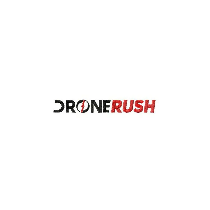 DroneRush alternative logo embroidery design for creative stitching on t-shirts, bags, and more.