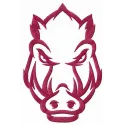 Embroidery design preview of the Arkansas Razorbacks secondary simple logo for stitching on apparel or accessories.