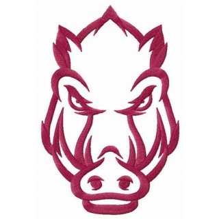Arkansas Razorbacks secondary simple logo embroidery design - Embroidery Design