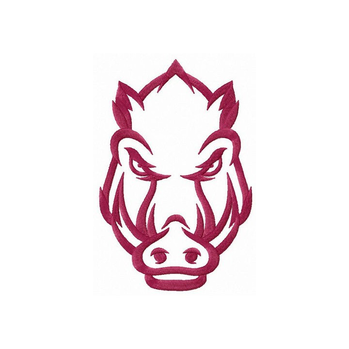Arkansas Razorbacks secondary simple logo embroidery design - Embroidery Design