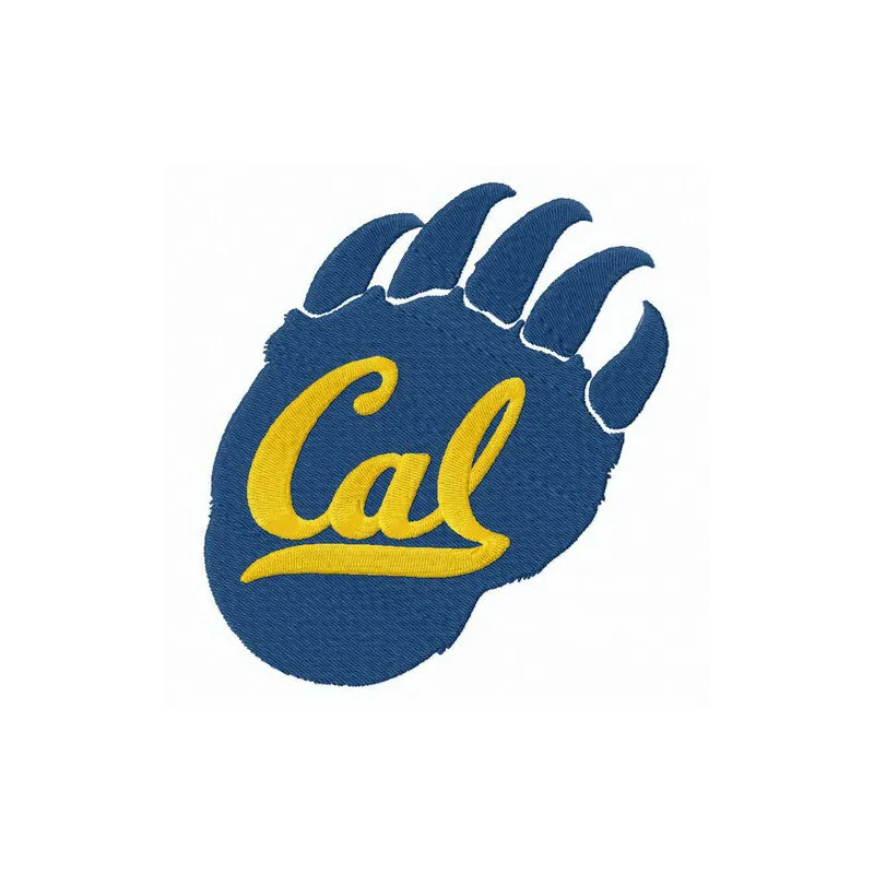 California Golden Bears alternative logo embroidery design preview showcasing intricate stitching patterns.