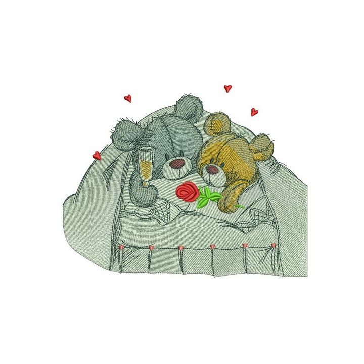 Just married embroidery design - Embroidery Design