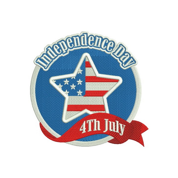 Independence day embroidery design - Embroidery Design