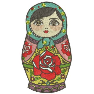 Matryoshka embroidery design - Embroidery Design