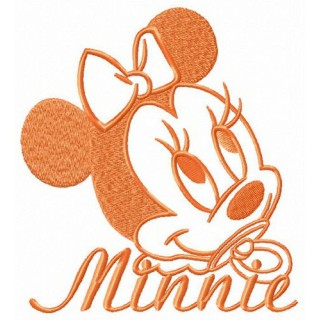 Minnie with dummy embroidery design - Embroidery Design