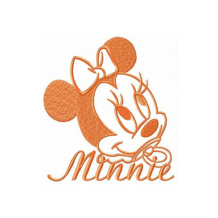 Minnie with dummy embroidery design - Embroidery Design