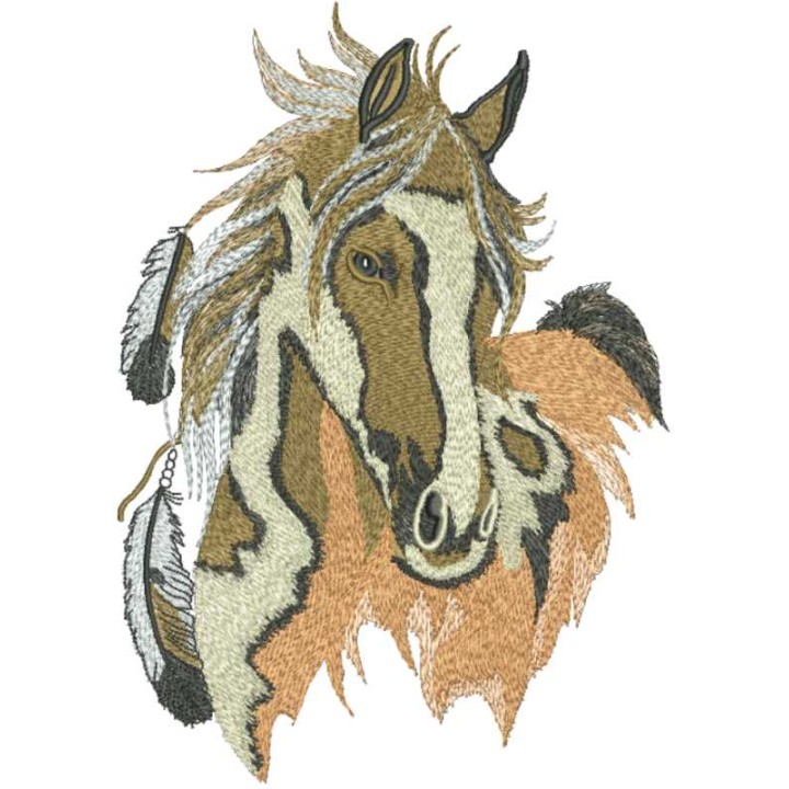 Wild horse embroidery design - Embroidery Design