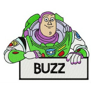 Hello I'm Buzz embroidery design - Embroidery Design