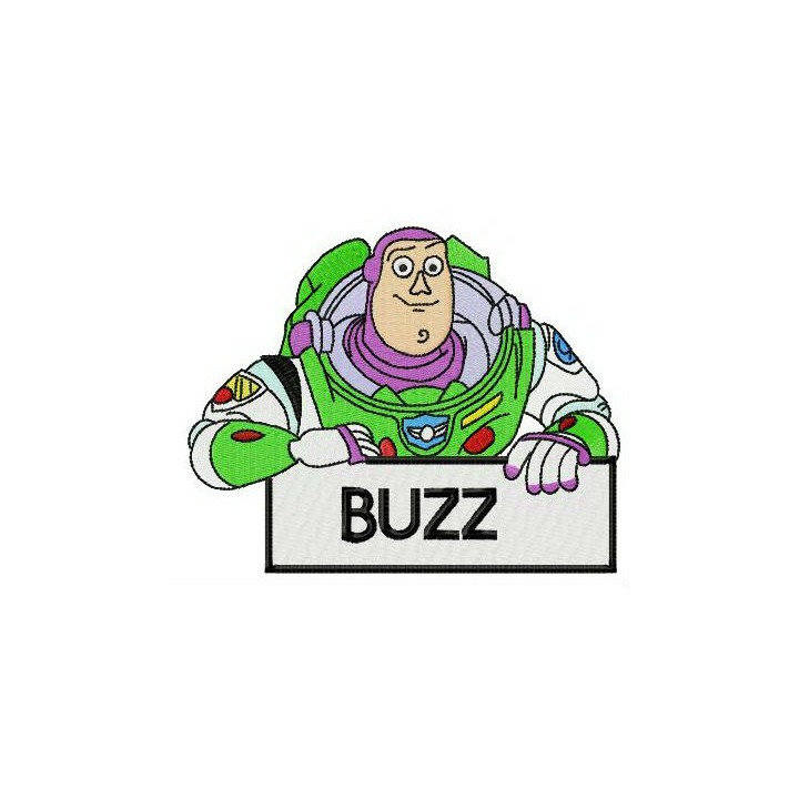 Hello I'm Buzz embroidery design - Embroidery Design