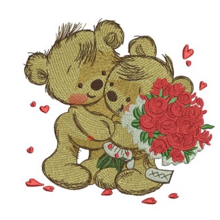 Great bouquet for my teddy embroidery design - Embroidery Design