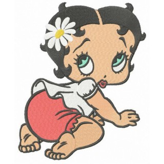 Baby Betty Boop embroidery design - Embroidery Design